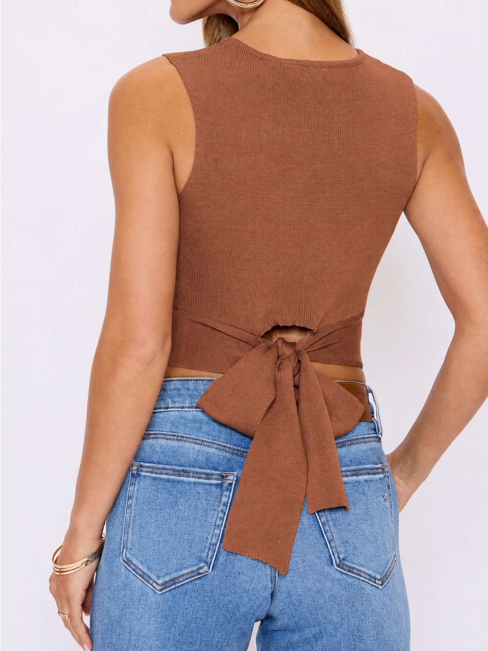 Wild Fable - Tie-Back Knit Tank Top